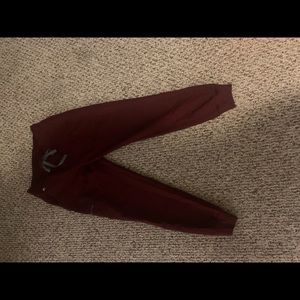 Burgundy figs jogger scrub pants- Zamora